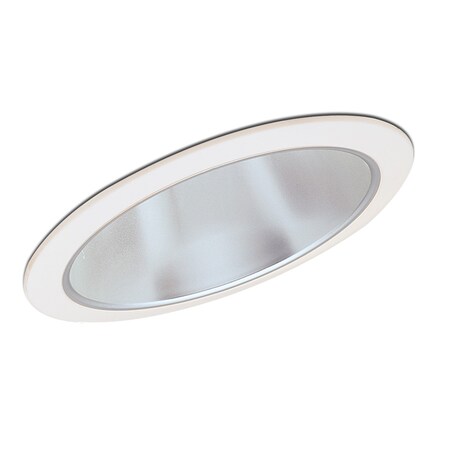 Nora Lighting 6" Sloped Metal Reflector Trim, Chrome/White NTS-615C